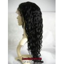 12mm curly 18inches 1b color silk top Full lace wig -bW00710