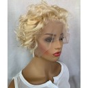 13X3 lace front color 613  curl wig