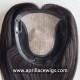 Silk Base Topper PU around HD Black Lace Topper TPP007