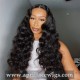 Side Part Ocean Curl 5x5 HD Lace Closure Wig 250% Density Virgin Human Hair HDW553