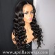 Side Part Ocean Curl 5x5 HD Lace Closure Wig 250% Density Virgin Human Hair HDW553