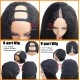 Human Hair 200% density 4a Kinky Curly V-Part U-part Wig BW11945