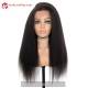 Human Hair 150% density Italian Yaki Silk Top Glueless Lace Front Wig SLF004