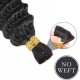 Human Hair Double Drawn Bulk Hair Extension For Braid Crochet BH11