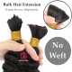 Human Hair Double Drawn Bulk Hair Extension For Braid Crochet BH11