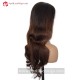 Pre colored 180% Full Human Hair Ombre Chocolate Brown Loose Wave HD 5x5 Lace Closure Wig L1-07