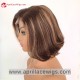 Pre Colored 250% Density 10 Inch Highlight Blonde Brown Bob 5x5 HD Lace Closure Wig BOB11