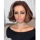 Half Price !!! -Pre Colored 250% Density 10 Inch Highlight Blonde Brown Bob 5x5 HD Lace Closure Wig BOB11