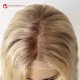 Warm Blonde Virgin Human Hair Lace Front Medical wig LW39