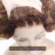 Afro Curly 4/27 Highlight 150% Density Virgin Human Hair Glueless 13x4 lace front wig LF1344-2