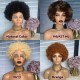 Afro Curly 4/27 Highlight 150% Density Virgin Human Hair Glueless 13x4 lace front wig LF1344-2