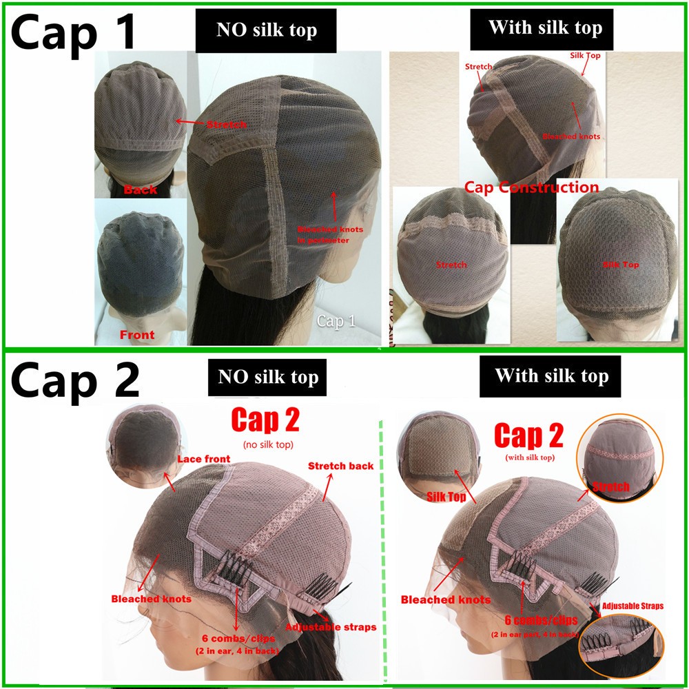 full lace cap construction silk top full lace wig