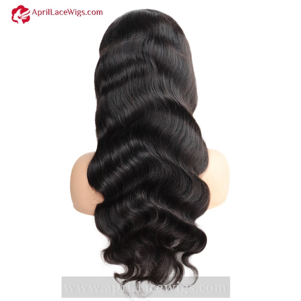 Chinese virgin human hair body wave full lace wig