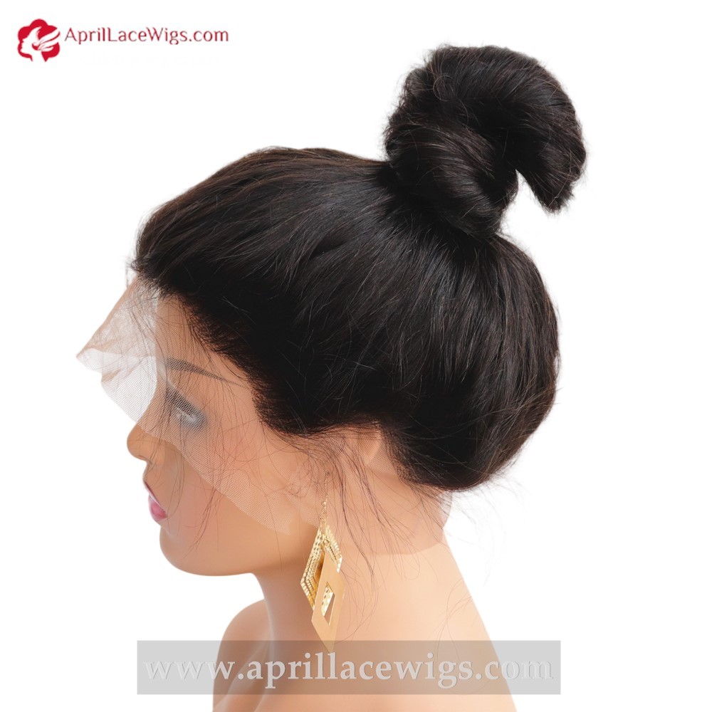 Chinese virgin human hair body wave full lace wig