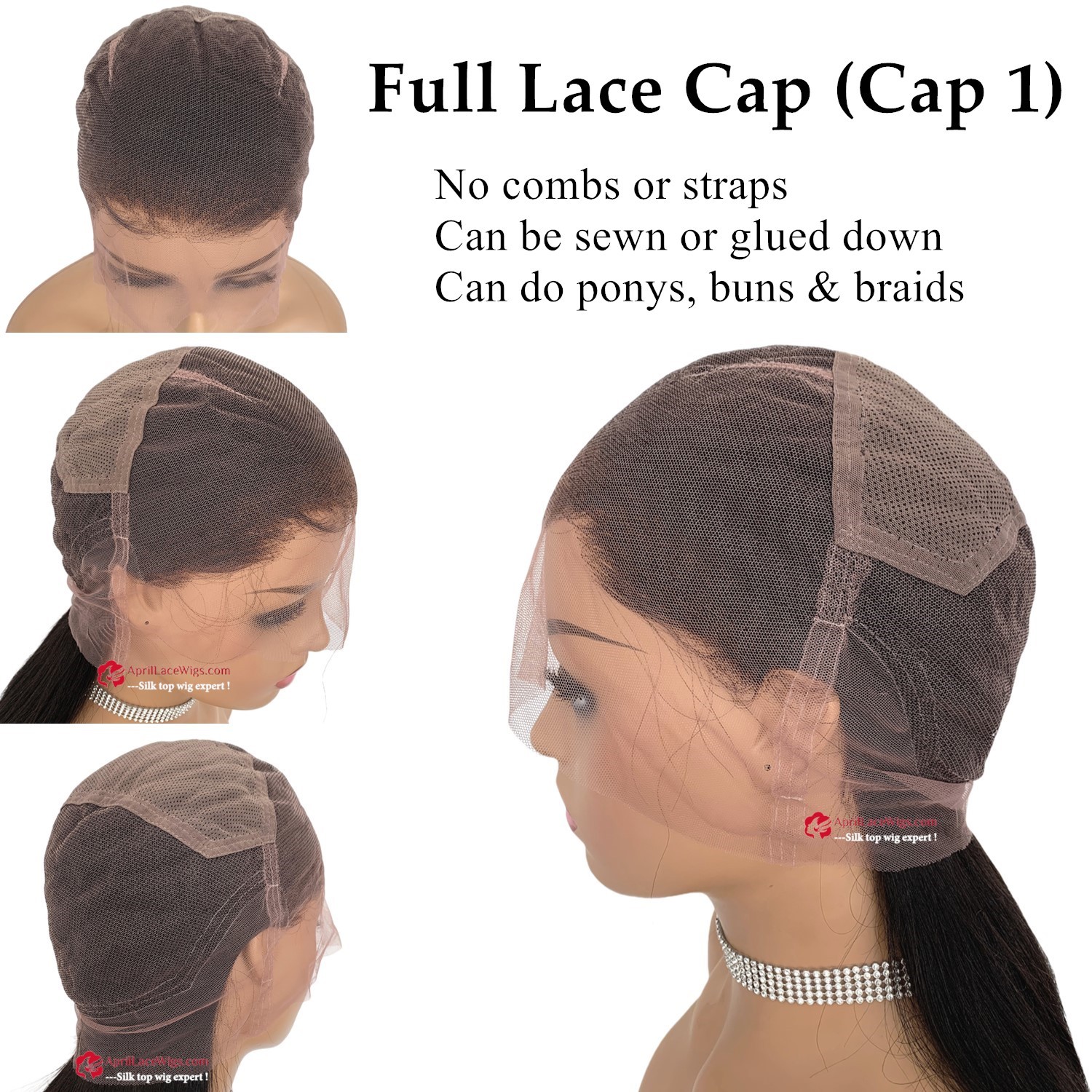 full lace wig no silk top full lace cap