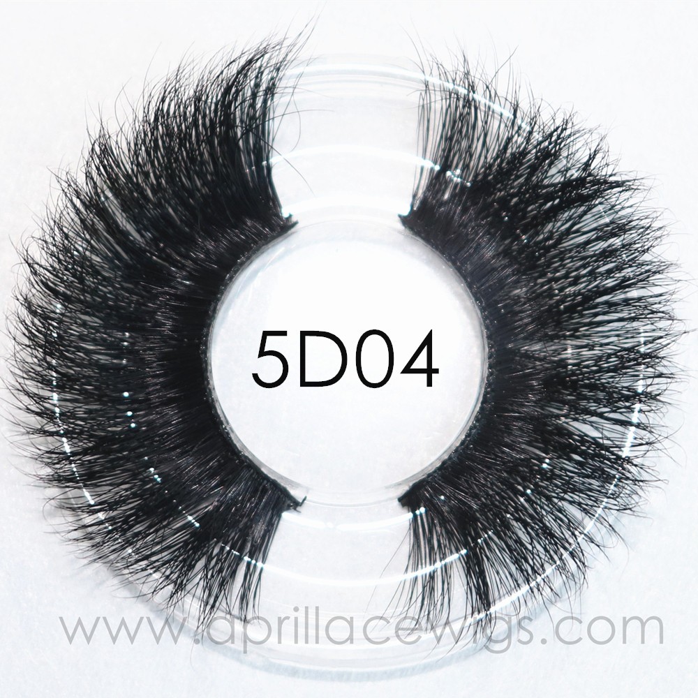 Wholesale custom box handmade super long thick 5D Mink Eyelashes makeup party