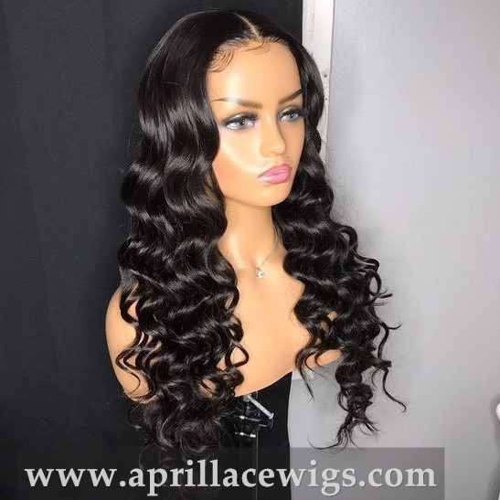 Ocean Curl 5x5 HD Lace Closure Wig 250% Density Virgin Human Hair