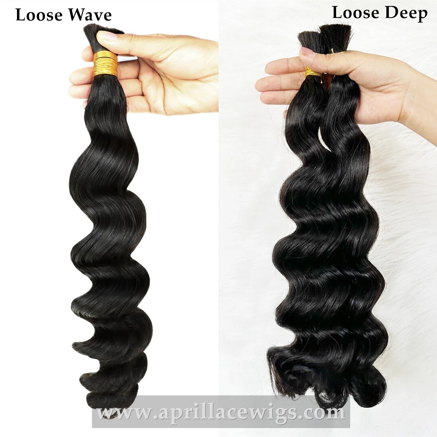 Human Hair Double Drawn Bulk Hair Extension For Braid Crochet